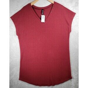 Torrid Lounge Sleep Gown 2X(18-20) Super Soft Plush Maroon Waffle Short Sleeve